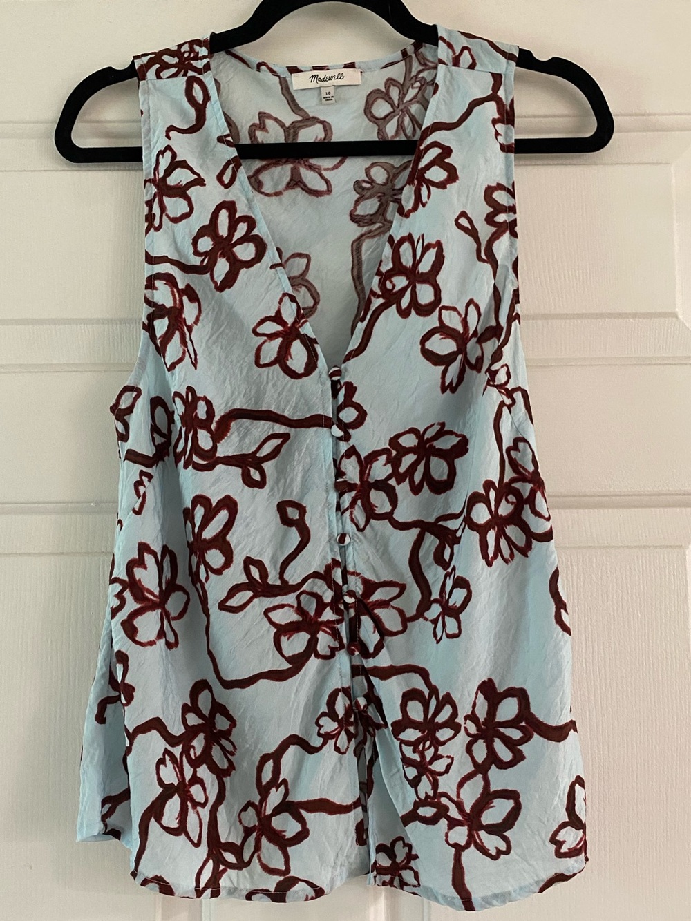 Madewell Cutaway Vest Top Floral